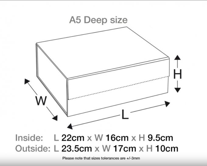 Boite cadeau vide taille M, boîte (l x L x H) : env. 23,5x17x10cm 